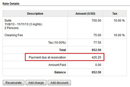 Testing Payment Options through Frontdesk